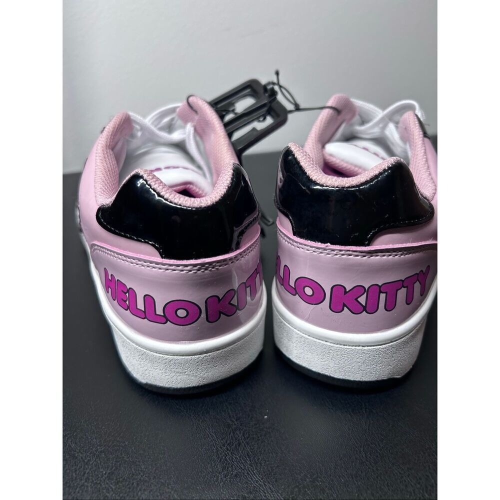Hello Kitty Sanrio White Casual Court Sneakers Women’s Size 10 NEW - Picture 7 of 9